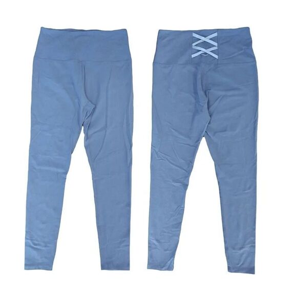 Beyond Yoga Purple High Waist Lace Up back Detailing Leggings Large - Picture 1 of 14